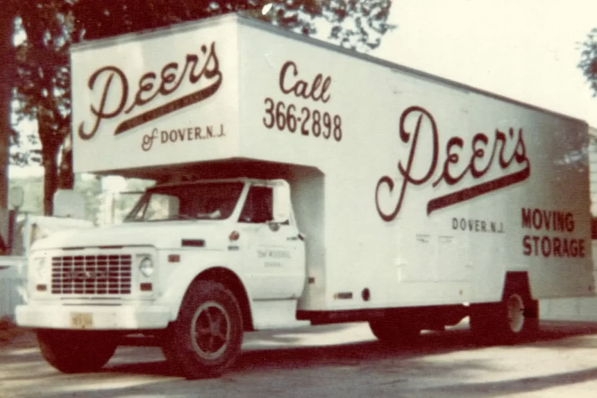 Peers Moving 1973 moving and storage truck in Dover, New Jersey