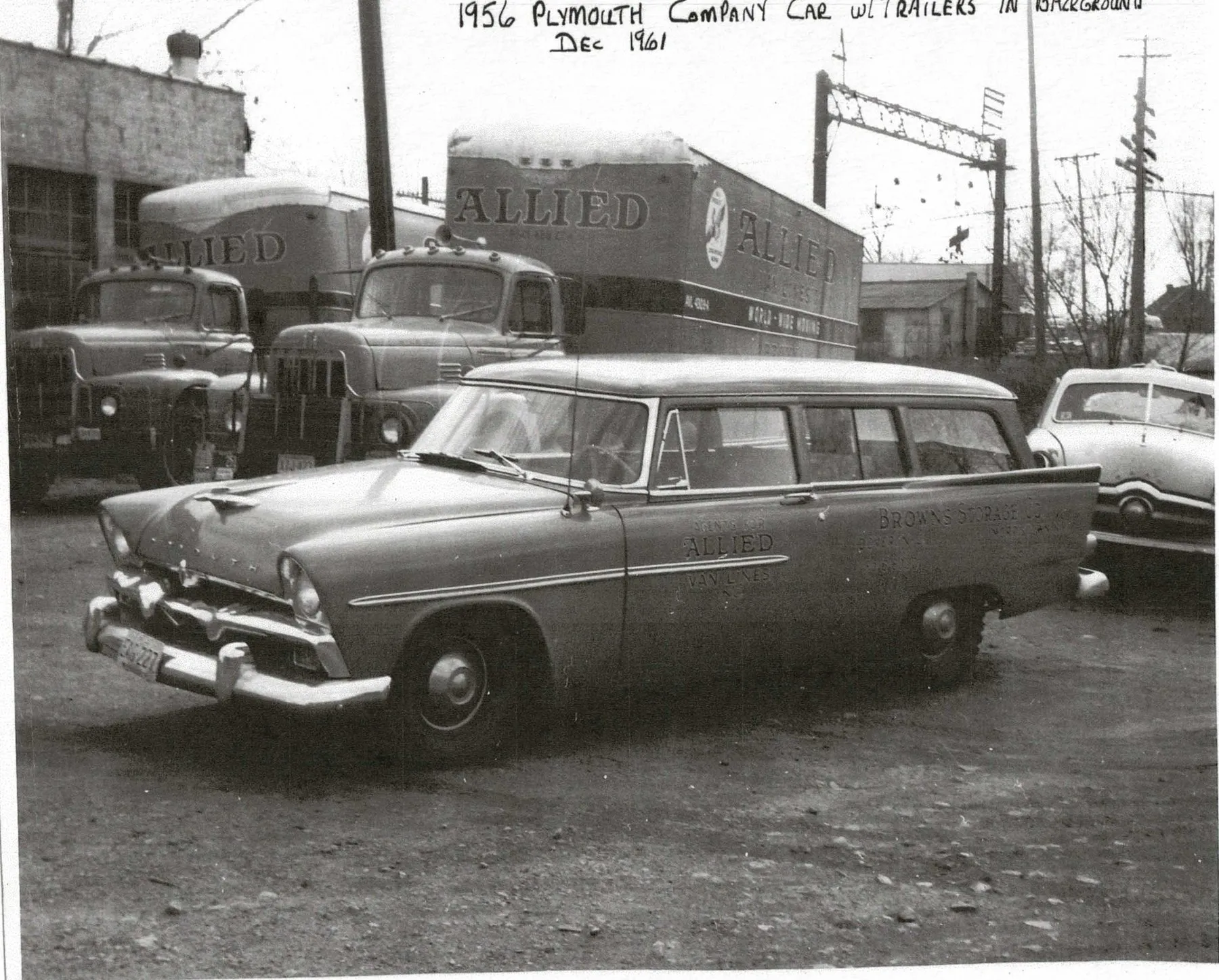 1961 - The company car, as an Allied Van Lines agent.